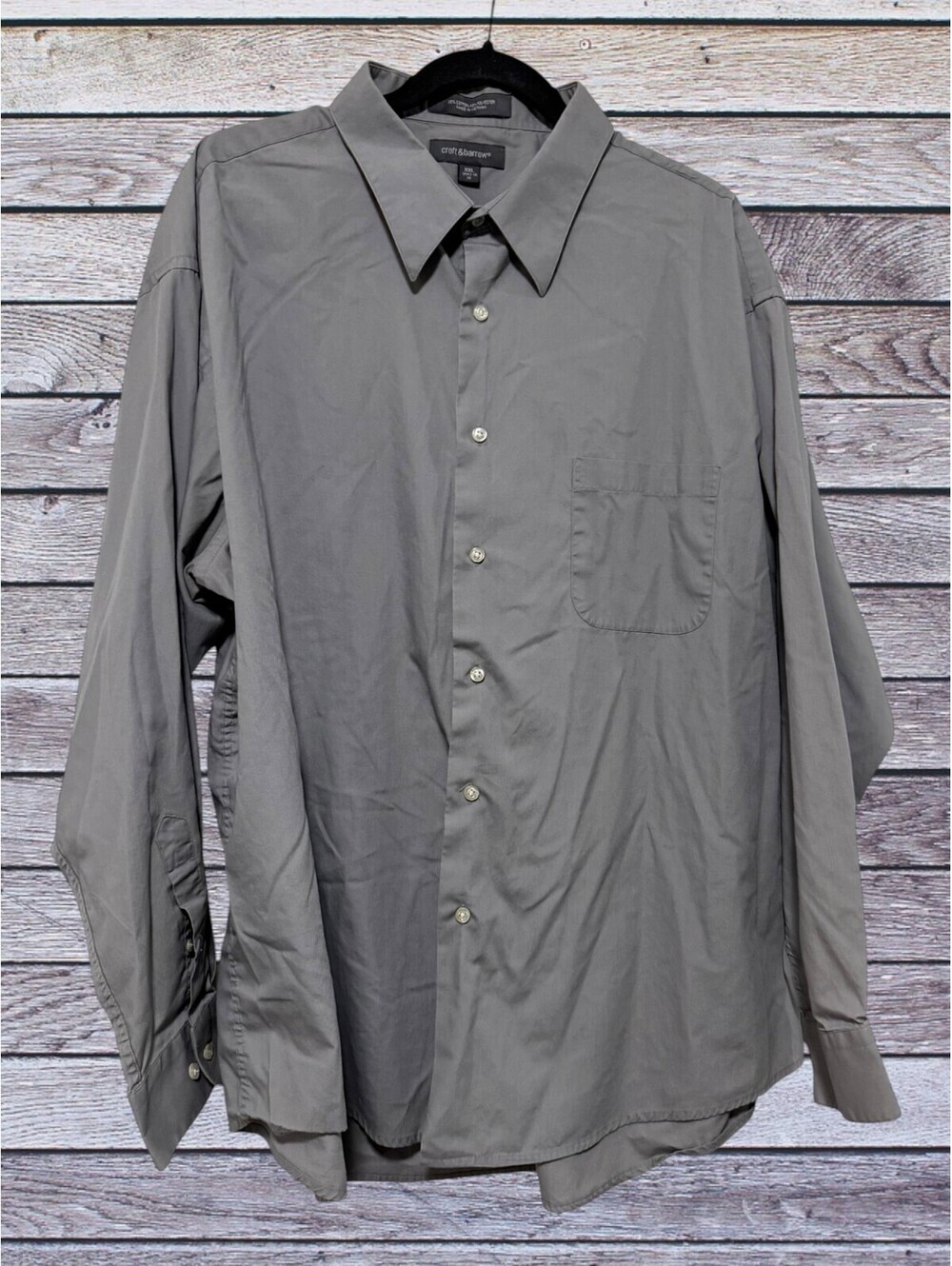 🌼 croft & barrow Gray Button‑Down Shirt — Size XXL